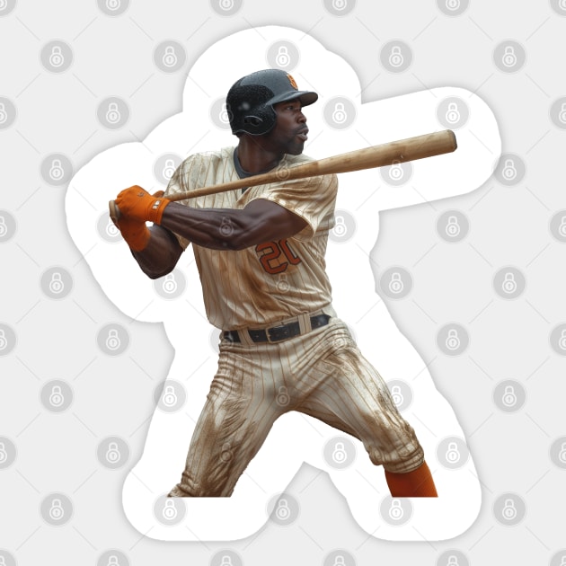 Bo Jackson plays baseball Sticker by ArtJourneyPro